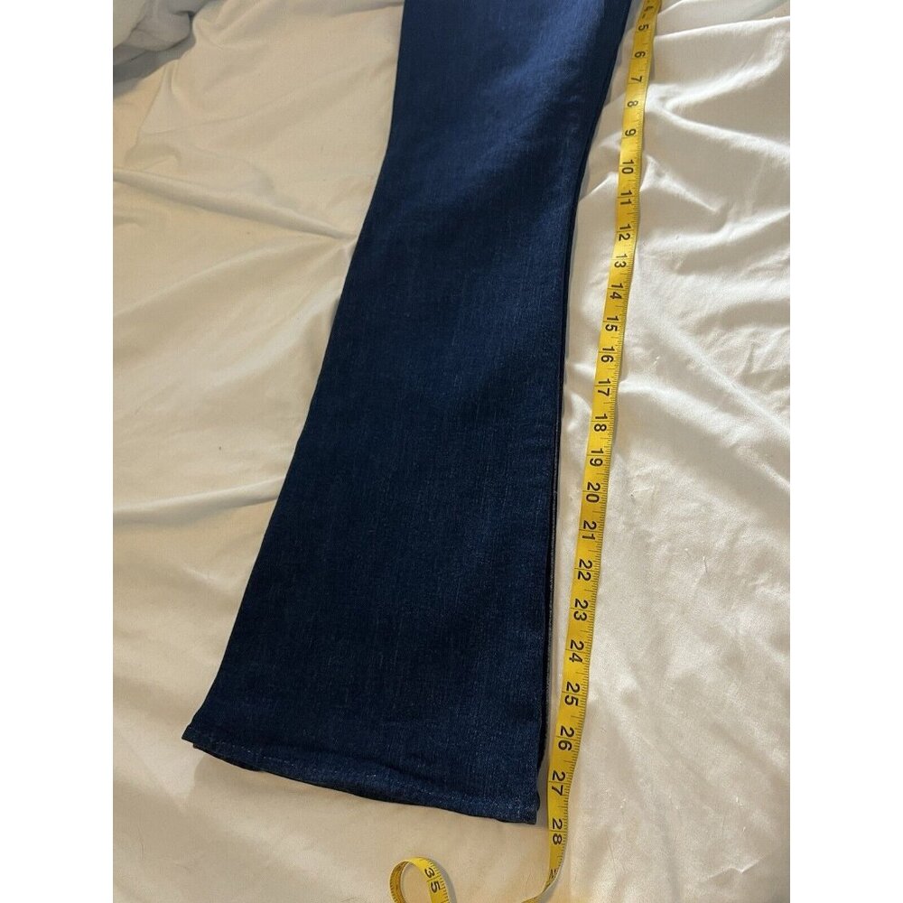 Mother Denim The Weekender Fray Flare Jeans in Teaming Up Blue Size 27 *Hemmed* - Picture 14 of 16